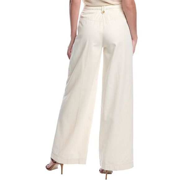 Sam Edelman Womens  Lorelai Pleated Trouser, Beige - Picture 2 of 3